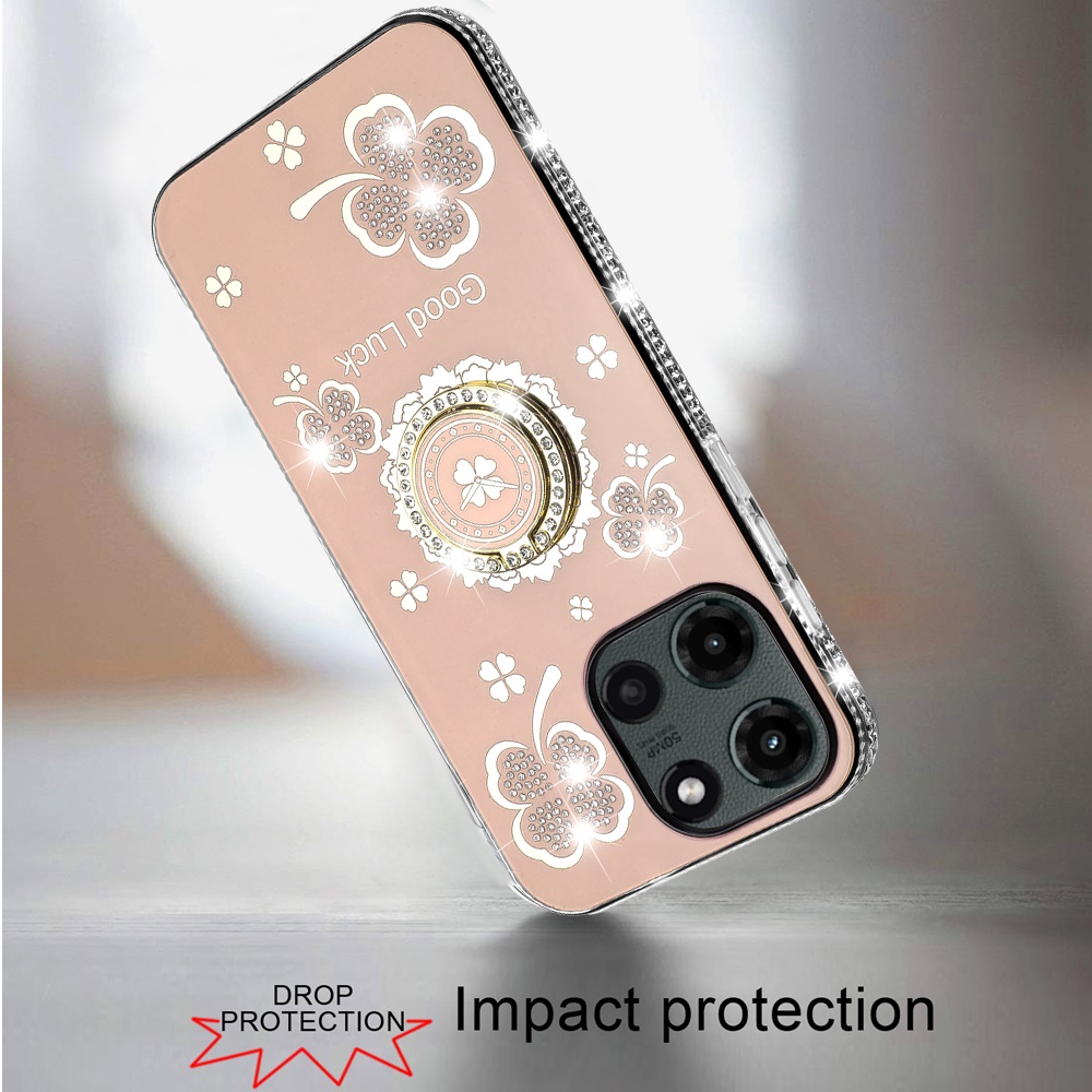 Funda con soporte de anillo con borde de diamante brillante para Moto G Stylus 5G 2025 - - Imagen 18 de 24