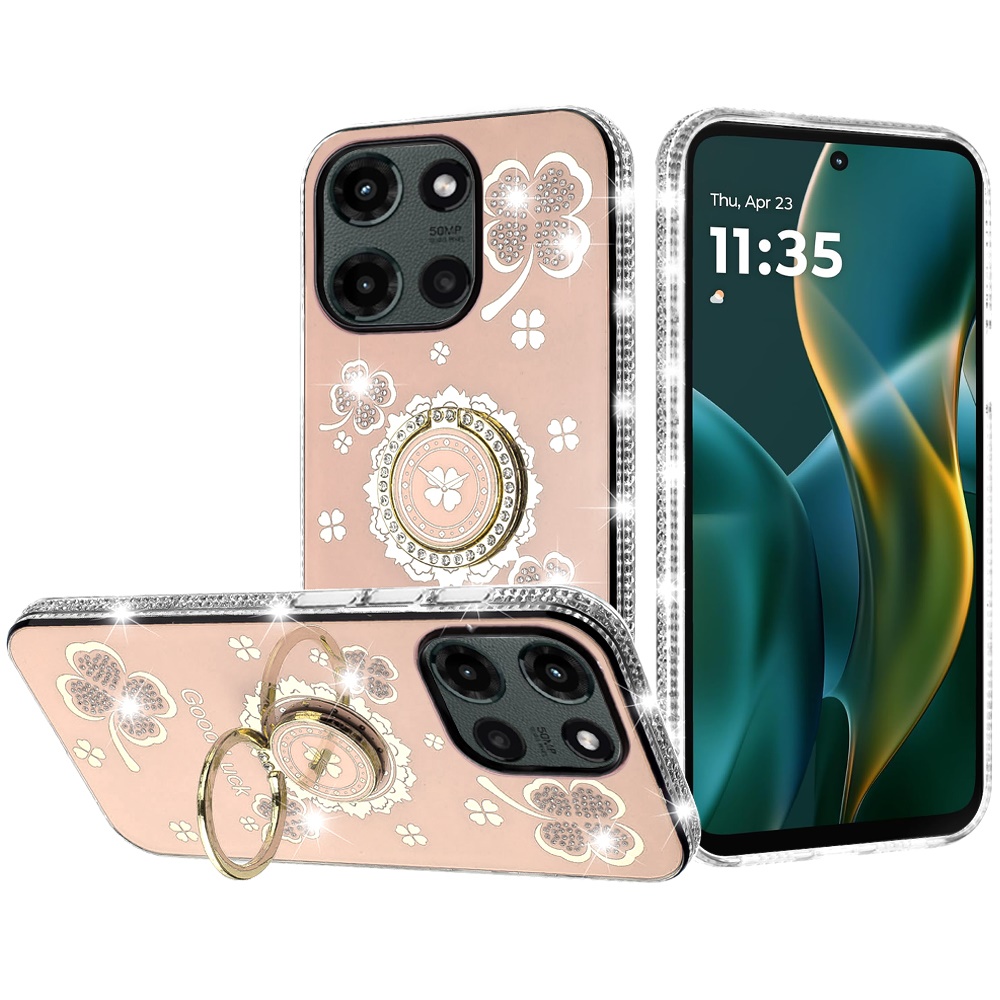 Funda con soporte de anillo con borde de diamante brillante para Moto G Stylus 5G 2025 - - Imagen 20 de 24