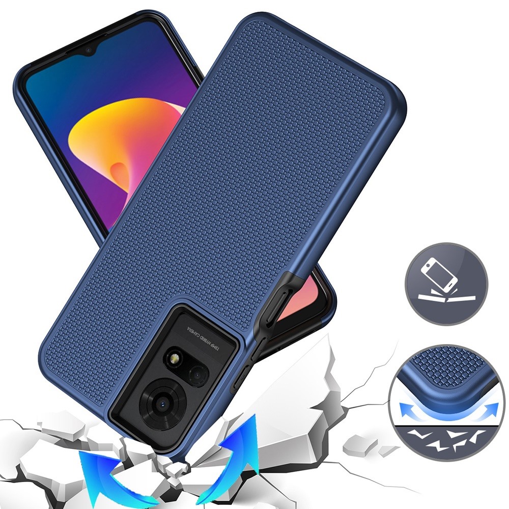 Estuche híbrido con diseño punteado texturizado para TCL 50 LE - - Imagen 19 de 20