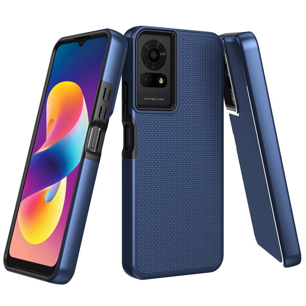 Estuche híbrido con diseño punteado texturizado para TCL 50 LE - - Imagen 20 de 20