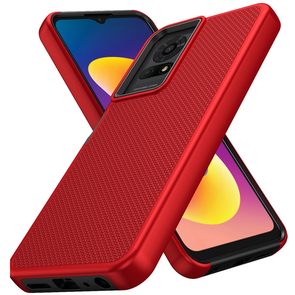 Estuche híbrido con diseño punteado texturizado para TCL 50 LE - - Imagen 15 de 20