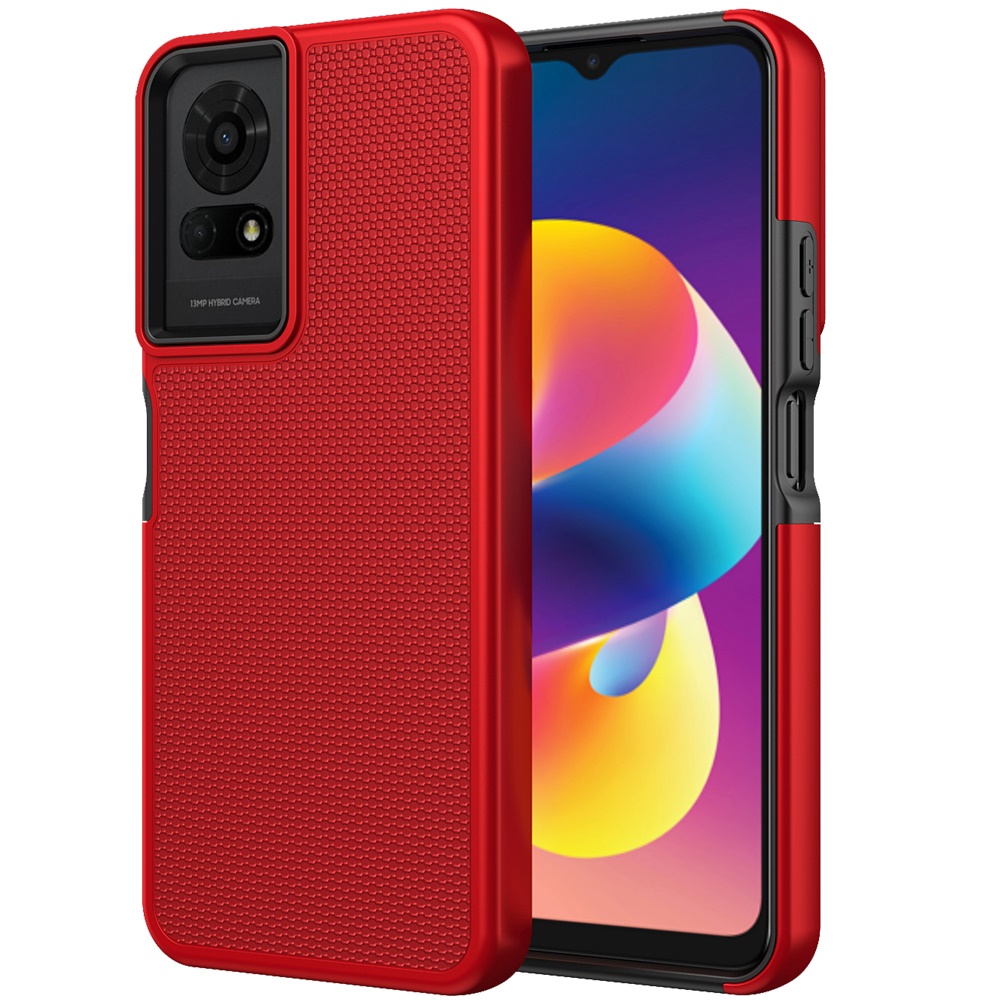 Estuche híbrido con diseño punteado texturizado para TCL 50 LE - - Imagen 16 de 20