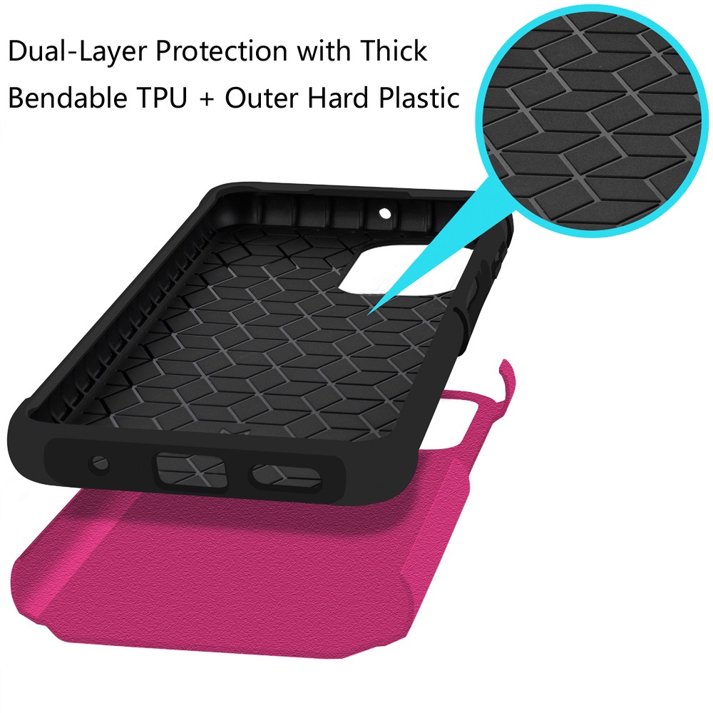 For TCL K32 5G Tough Hybrid Case - , Magnet Mount Friendly - Picture 26 of 30