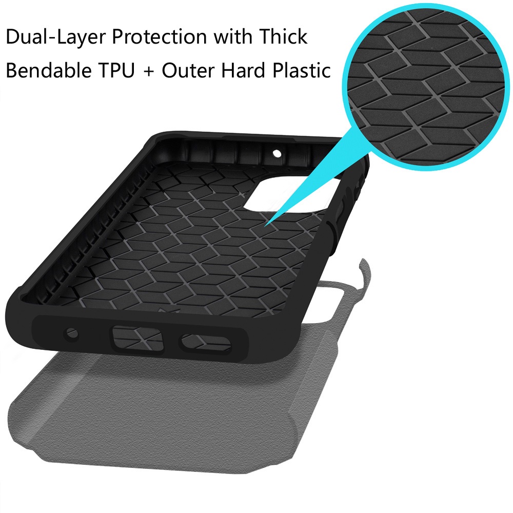 For TCL K32 5G Tough Hybrid Case - , Magnet Mount Friendly - Picture 5 of 30