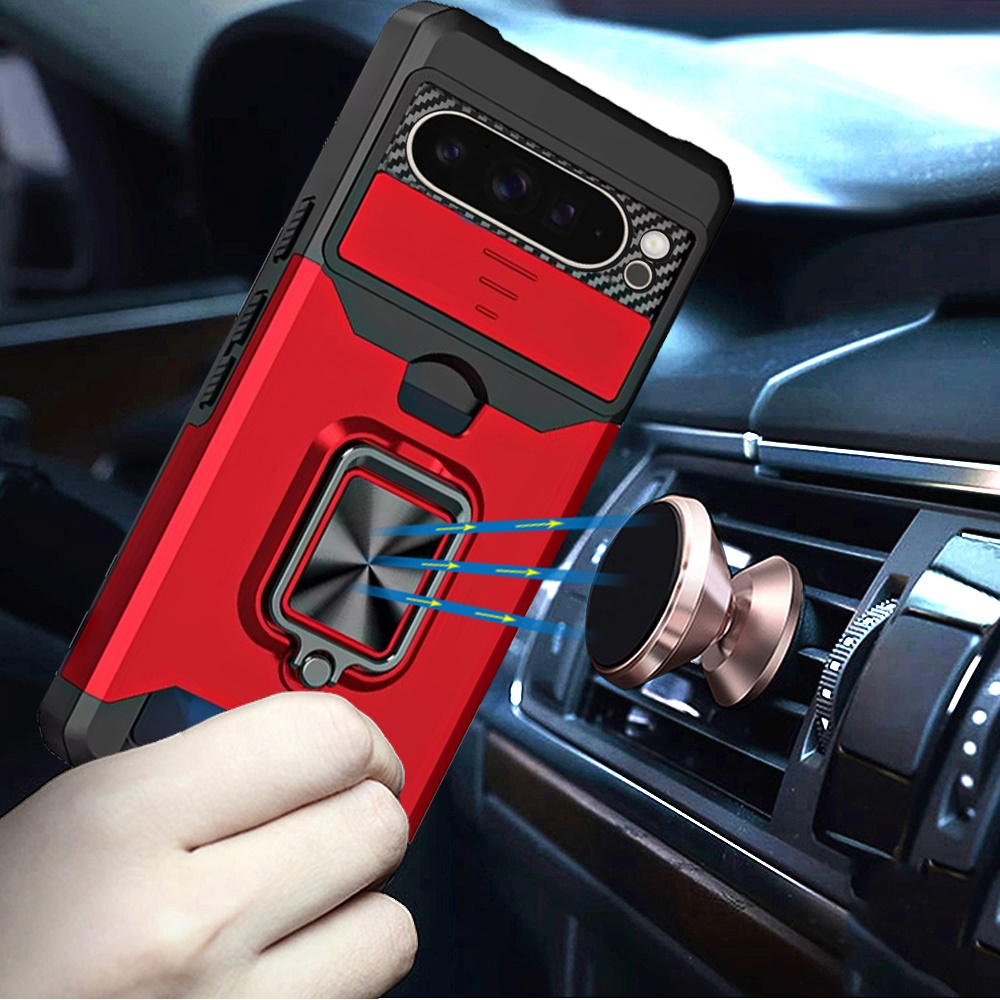 Für Google Pixel 10 Pro XL Magnet Ring Ständer Hybrid Kamera Hülle - - Bild 3 von 9