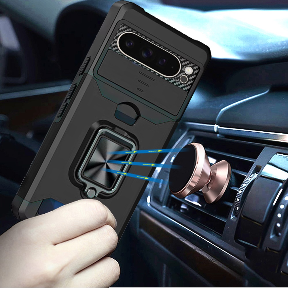 Für Google Pixel 10 Pro XL Magnet Ring Ständer Hybrid Kamera Hülle - - Bild 8 von 9