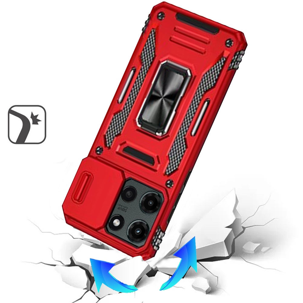 For Motorola Edge 2025 Tough Metal Ring Camera Case - - Bild 1 von 9