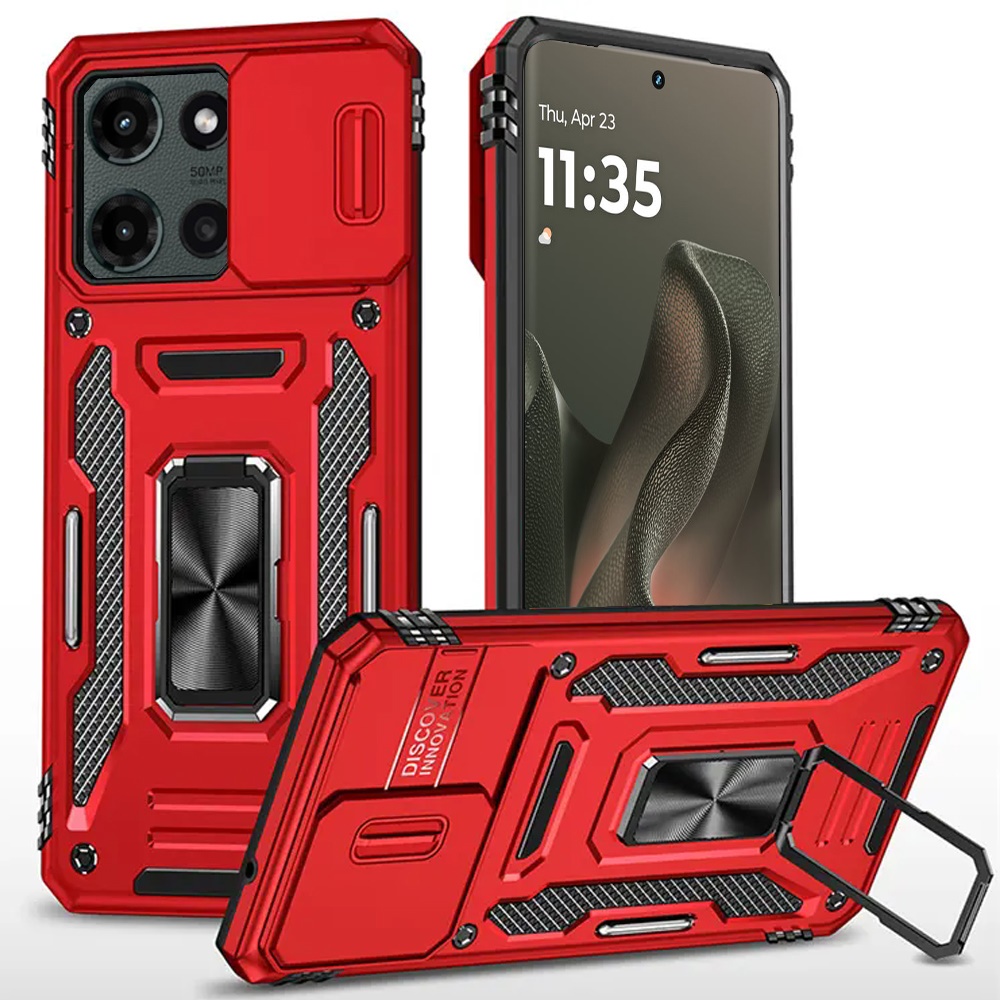 For Motorola Edge 2025 Tough Metal Ring Camera Case - - Bild 2 von 9