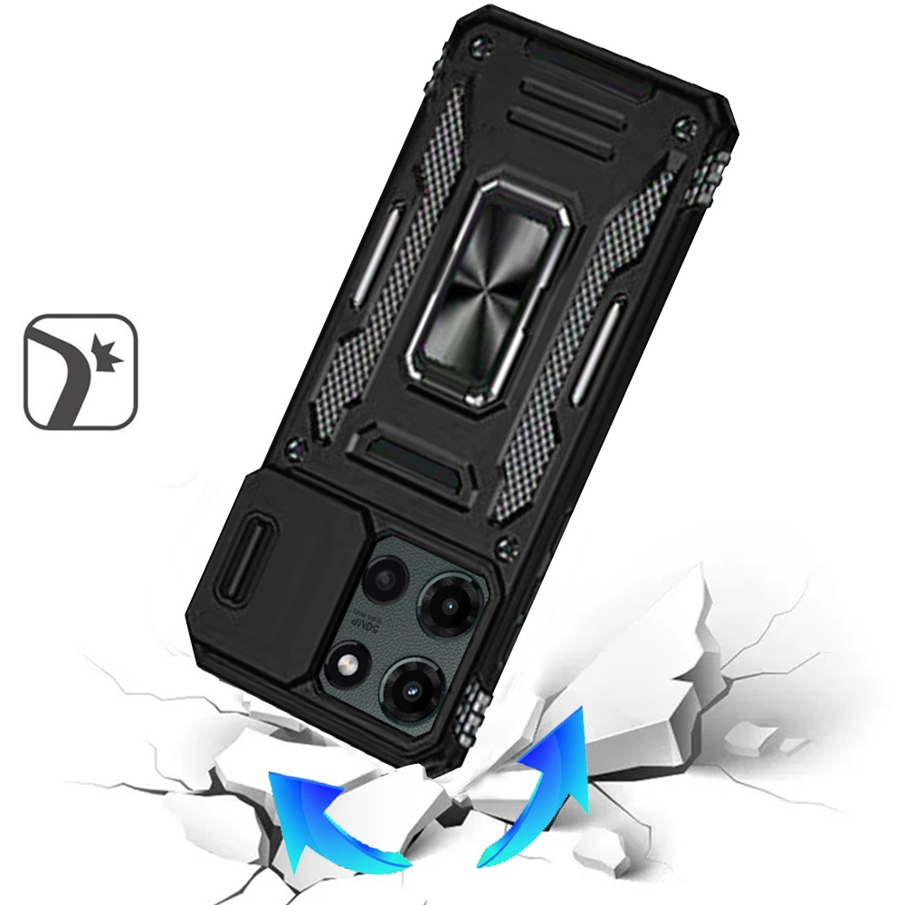 For Motorola Edge 2025 Tough Metal Ring Camera Case - - Bild 4 von 9