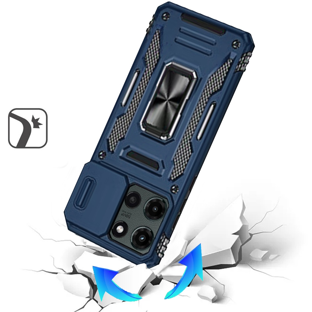 For Motorola Edge 2025 Tough Metal Ring Camera Case - - Bild 7 von 9