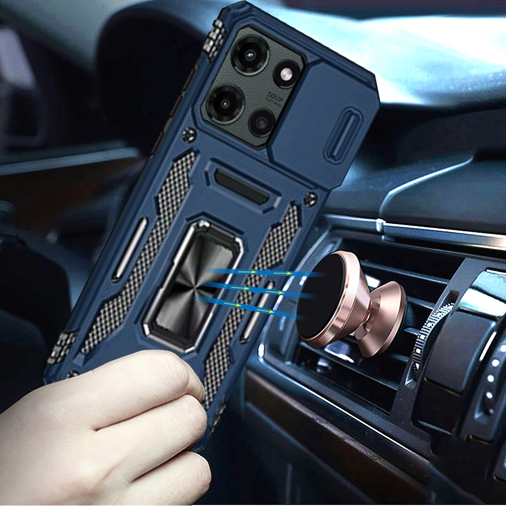 For Motorola Edge 2025 Tough Metal Ring Camera Case - - Bild 8 von 9