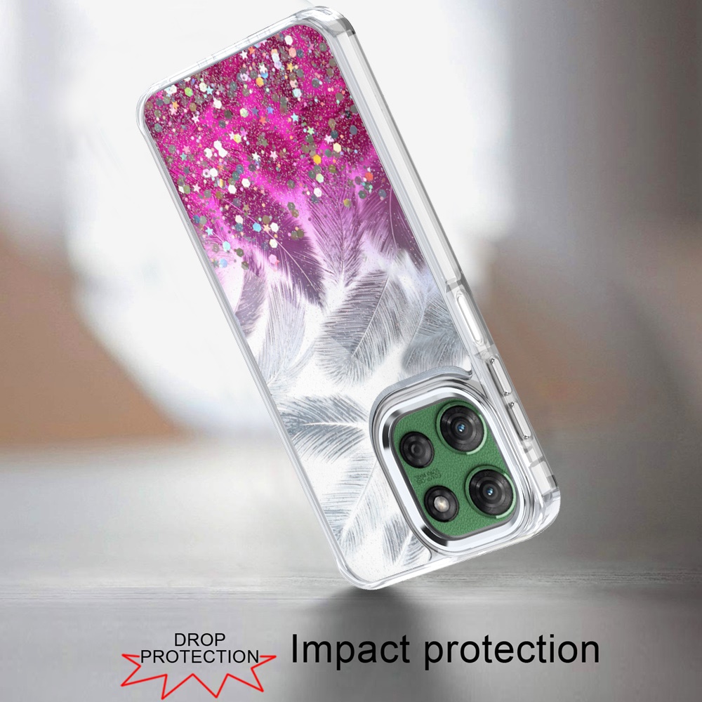 For Motorola Moto G Power 5G 2025 Epoxy Glitter Shimmer Hybrid Case - Hot Pink - Bild 1 von 18