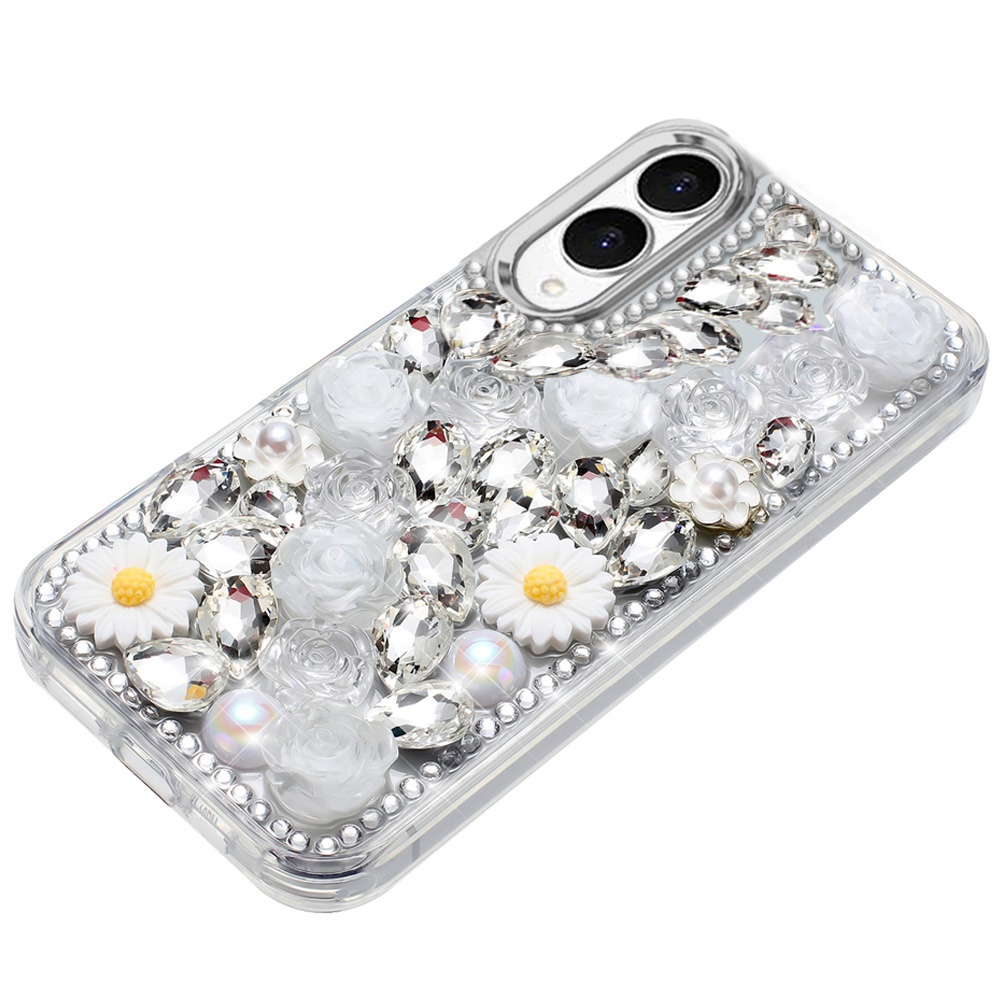 For Samsung Galaxy S25 Edge Full Bling Floral Glitter Case -  - Bild 7 von 18