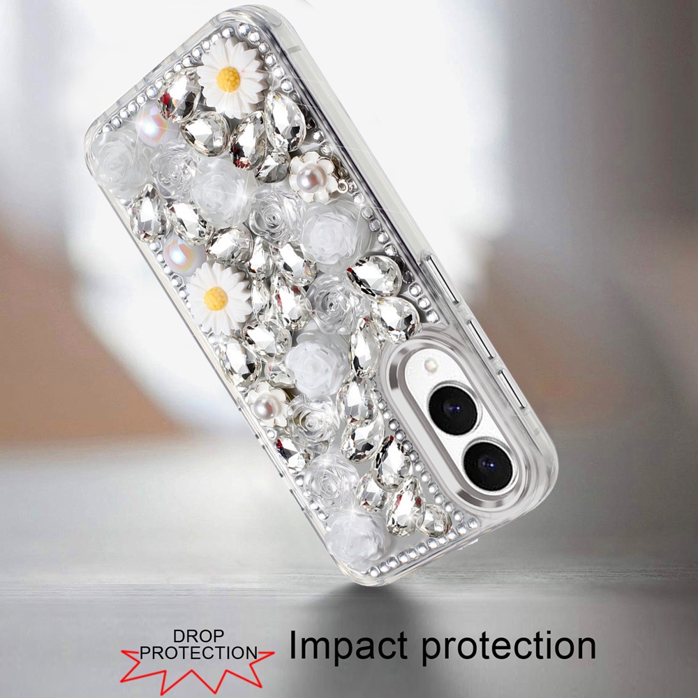 For Samsung Galaxy S25 Edge Full Bling Floral Glitter Case -  - Bild 9 von 18