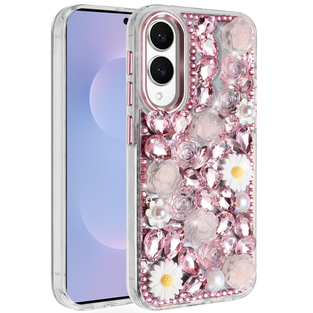 For Samsung Galaxy S25 Edge Full Bling Floral Glitter Case -  - Bild 1 von 18
