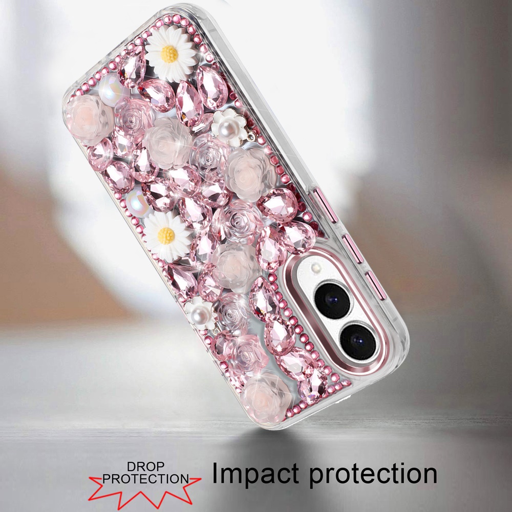 For Samsung Galaxy S25 Edge Full Bling Floral Glitter Case -  - Bild 2 von 18