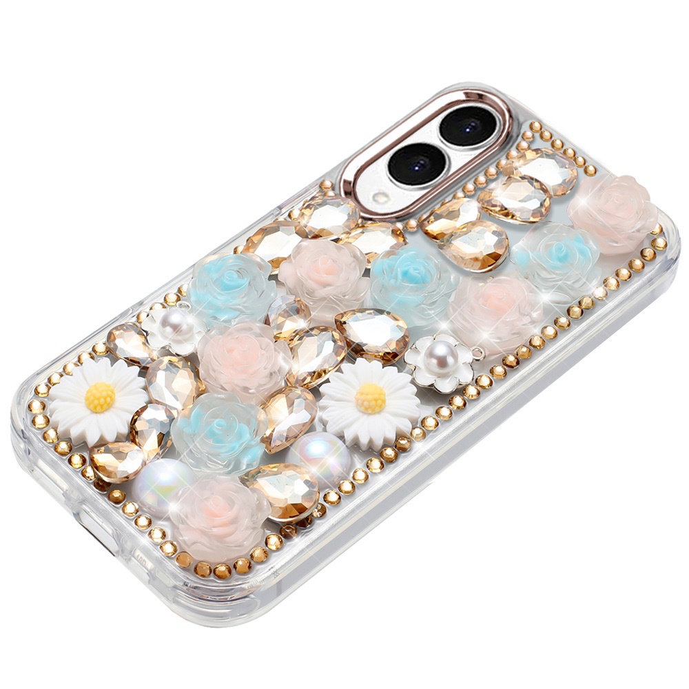 For Samsung Galaxy S25 Edge Full Bling Floral Glitter Case -  - Bild 11 von 18