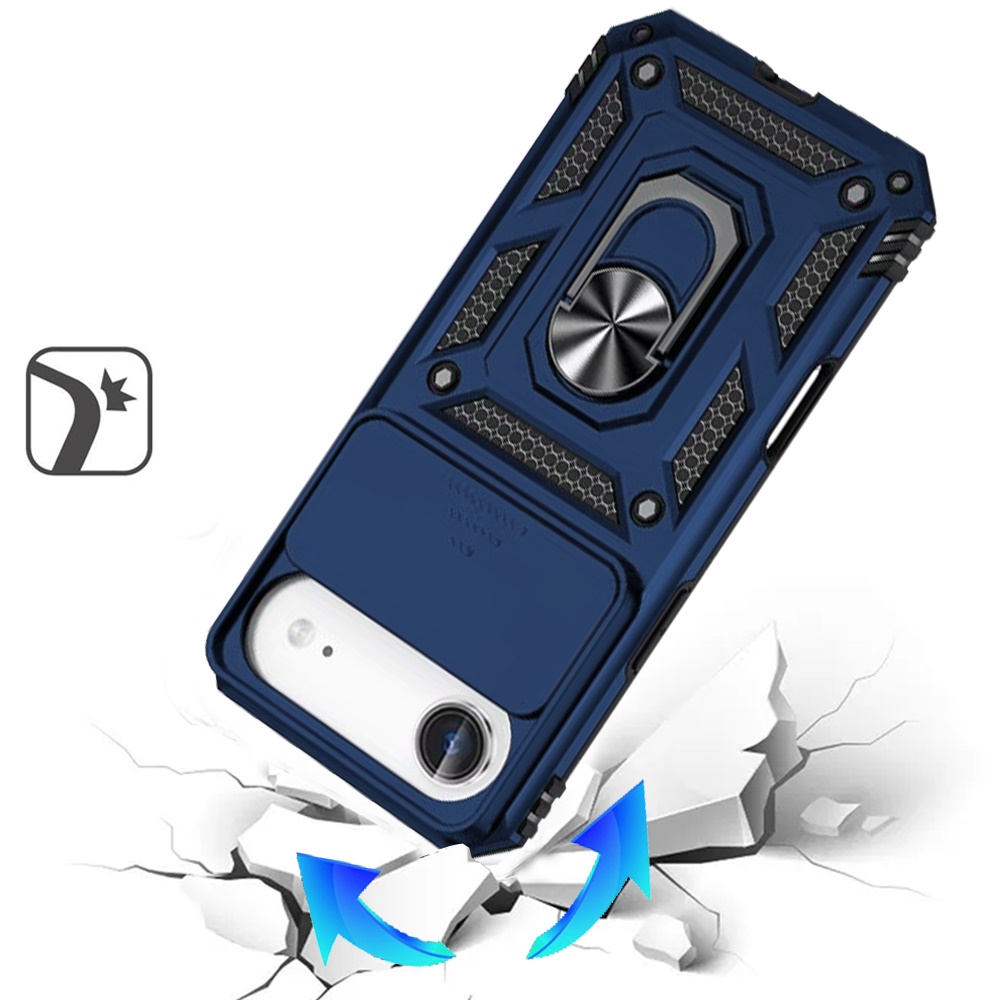 For iPhone 17 Air: Magnetic Ring Stand Protective Case -  - Bild 1 von 9