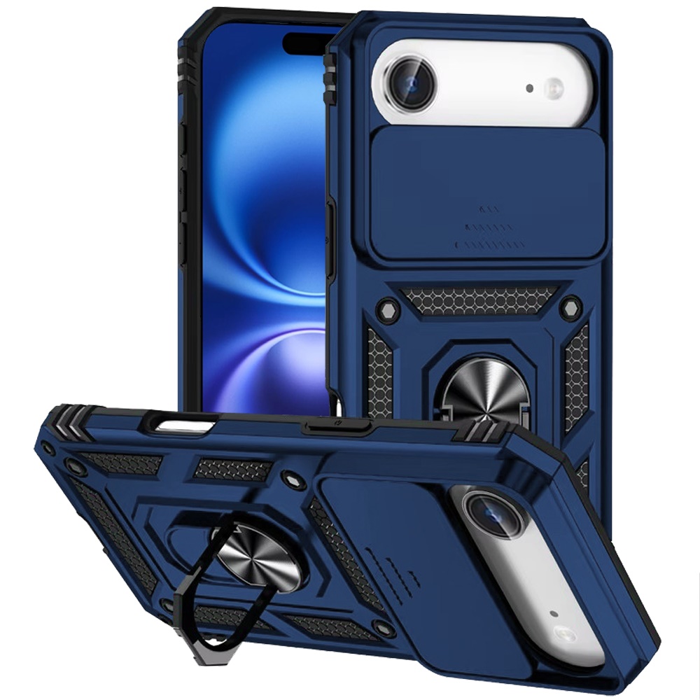 For iPhone 17 Air: Magnetic Ring Stand Protective Case -  - Bild 2 von 9