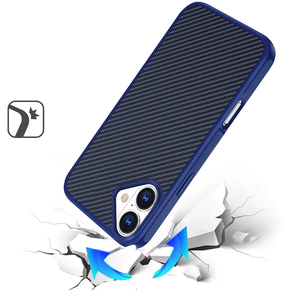 For iPhone 17 Carbon Fiber Magnetic Ring Case - , 2.0mm Thick - Bild 10 von 12