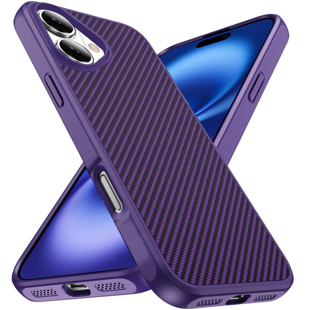 For iPhone 17 Carbon Fiber Magnetic Ring Case - , 2.0mm Thick - Bild 3 von 12