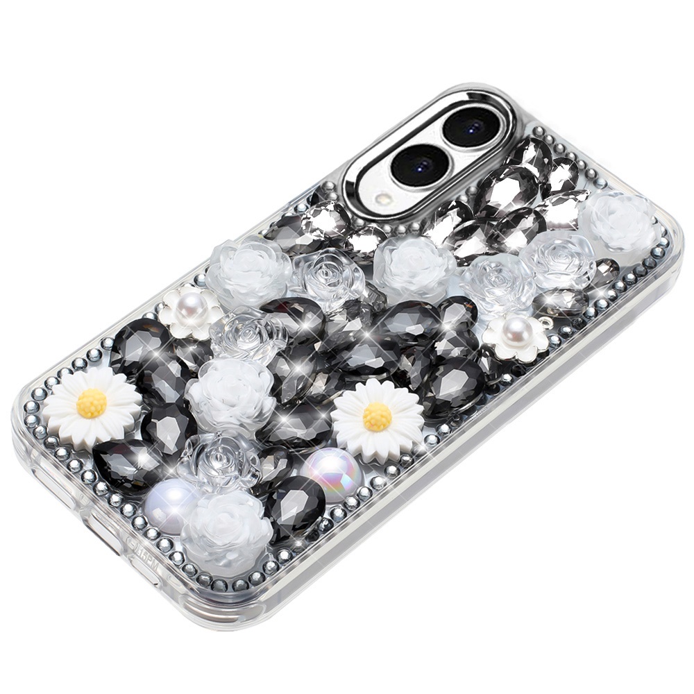 For Samsung Galaxy S25 Edge Full Bling Floral Glitter Case -  - Bild 4 von 18