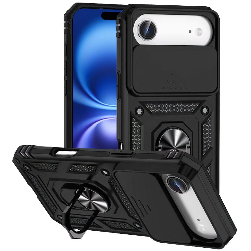 For iPhone 17 Air: Magnetic Ring Stand Protective Case -  - Bild 9 von 9