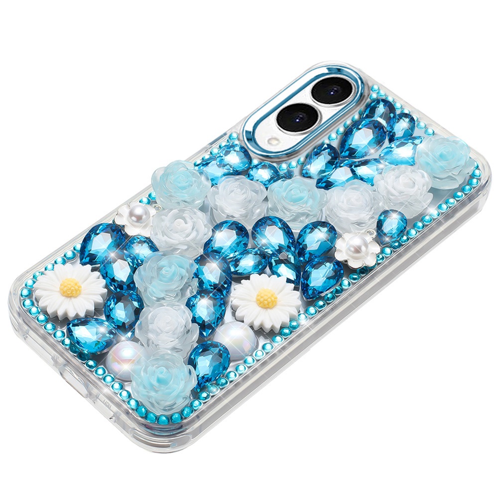 For Samsung Galaxy S25 Edge Full Bling Floral Glitter Case -  - Bild 16 von 18