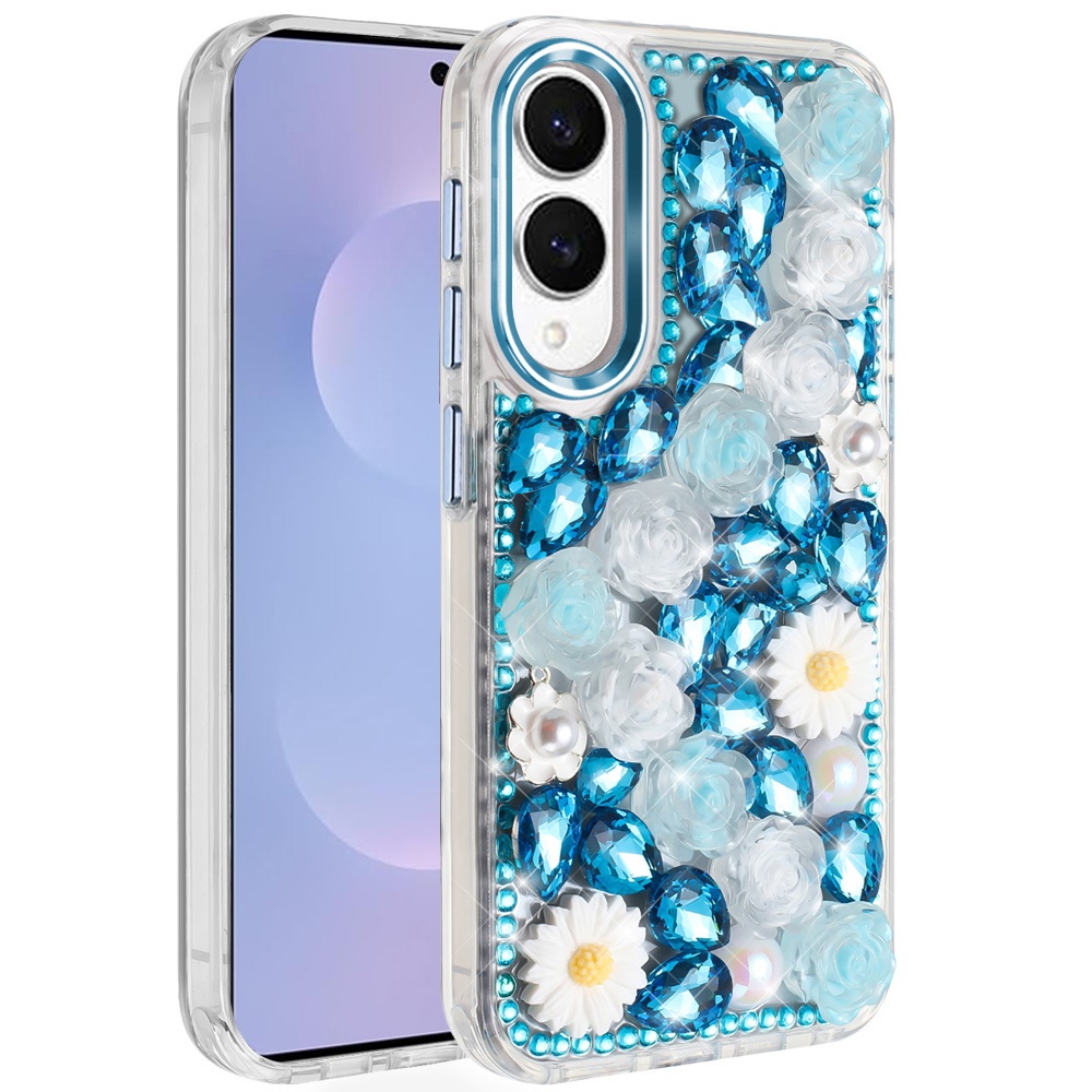 For Samsung Galaxy S25 Edge Full Bling Floral Glitter Case -  - Bild 18 von 18