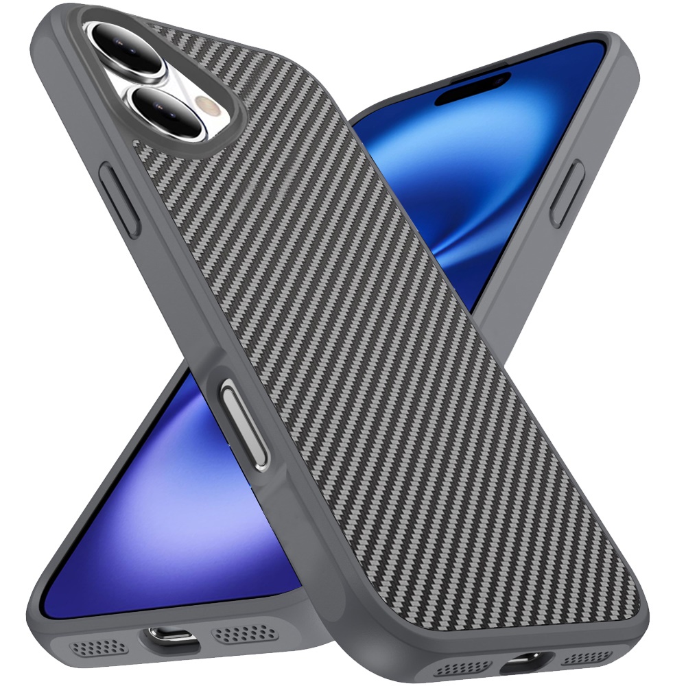 For iPhone 17 Carbon Fiber Magnetic Ring Case - , 2.0mm Thick - Bild 7 von 12