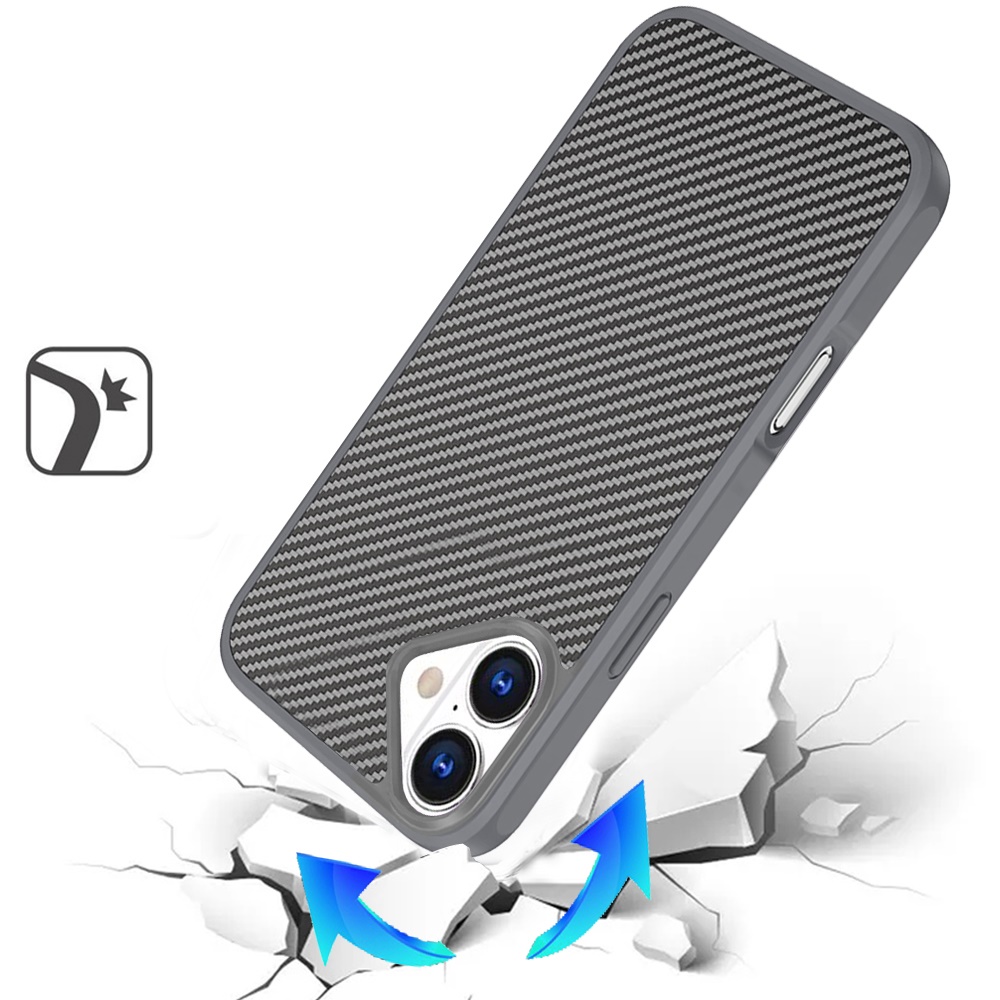 For iPhone 17 Carbon Fiber Magnetic Ring Case - , 2.0mm Thick - Bild 9 von 12