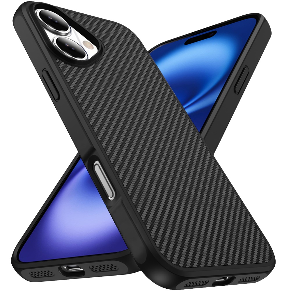 For iPhone 17 Carbon Fiber Magnetic Ring Case - , 2.0mm Thick - Bild 5 von 12