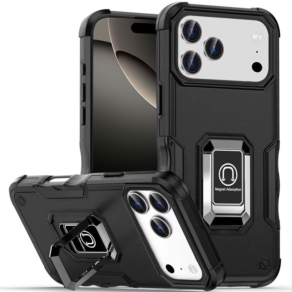 Für iPhone 17 Pro Max OPTIMUM Magnet Ring Ständer Hybrid Case Hülle - - Bild 8 von 15