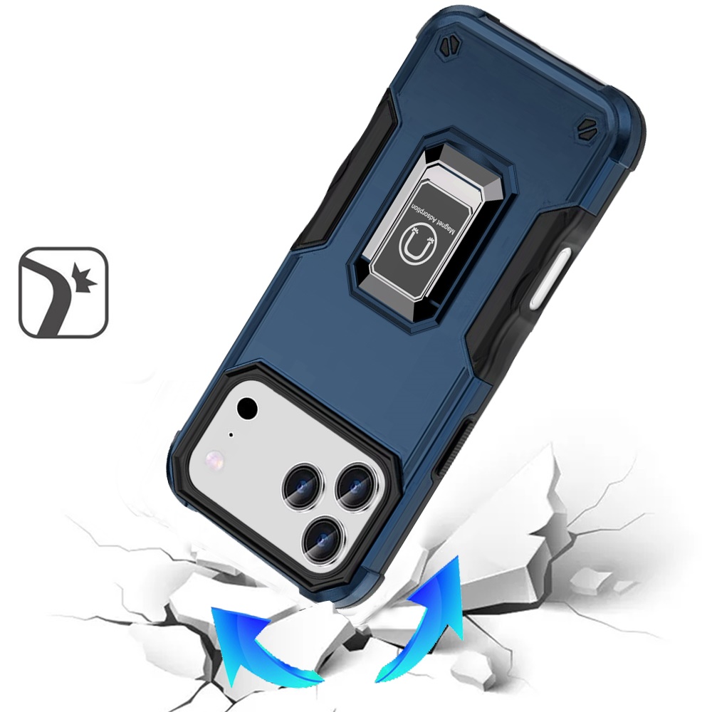 Für iPhone 17 Pro Max OPTIMUM Magnet Ring Ständer Hybrid Case Hülle - - Bild 14 von 15