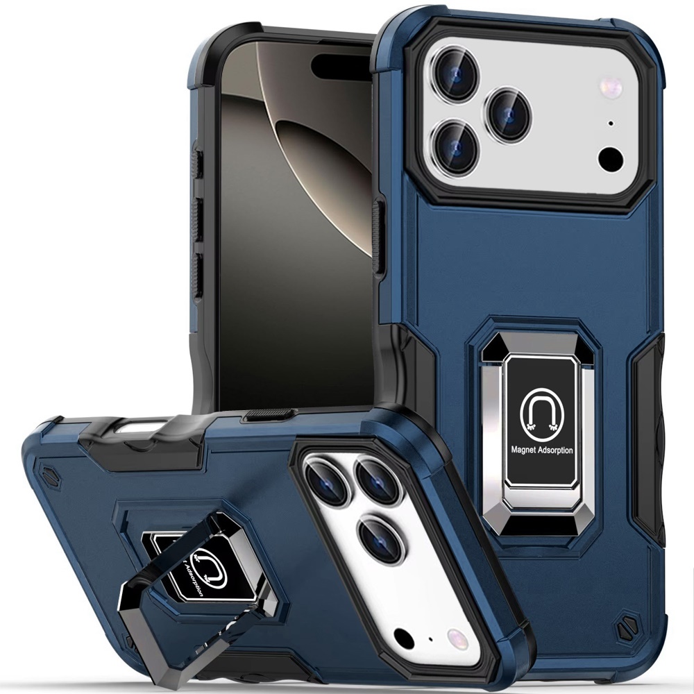 Für iPhone 17 Pro Max OPTIMUM Magnet Ring Ständer Hybrid Case Hülle - - Bild 15 von 15