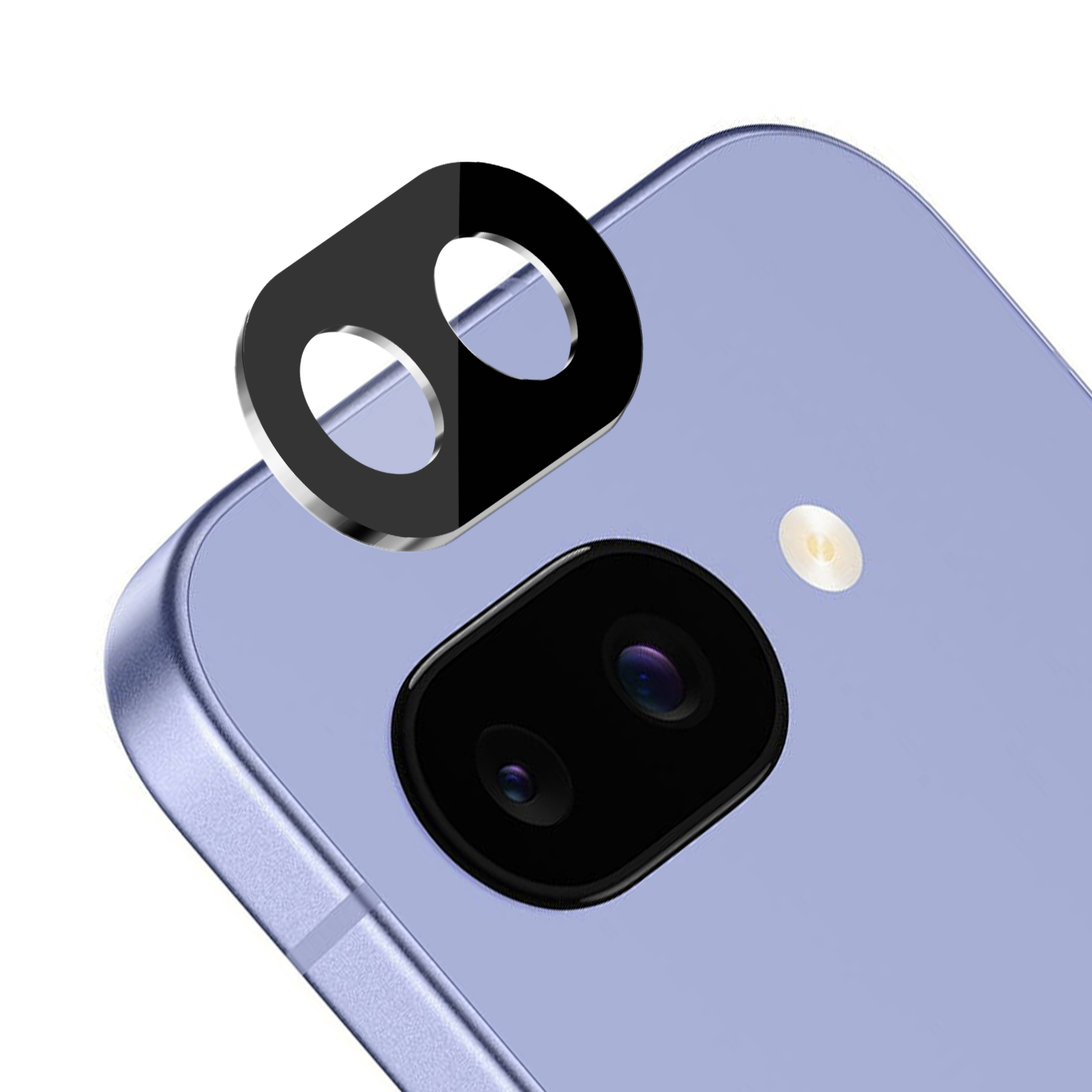 Für Google Pixel 9a Kamera Linse Colored Edge Tempered (2.5D) - Schwarz - Bild 1 von 2