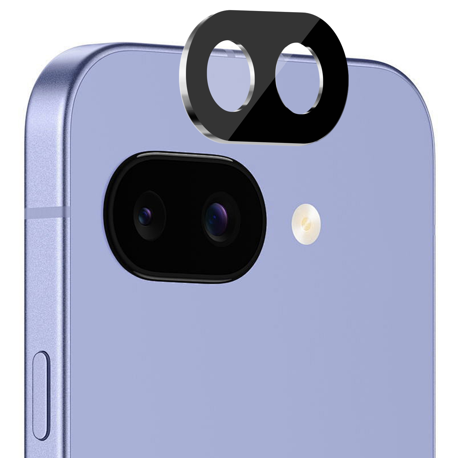 Für Google Pixel 9a Kamera Linse Colored Edge Tempered (2.5D) - Schwarz - Bild 2 von 2