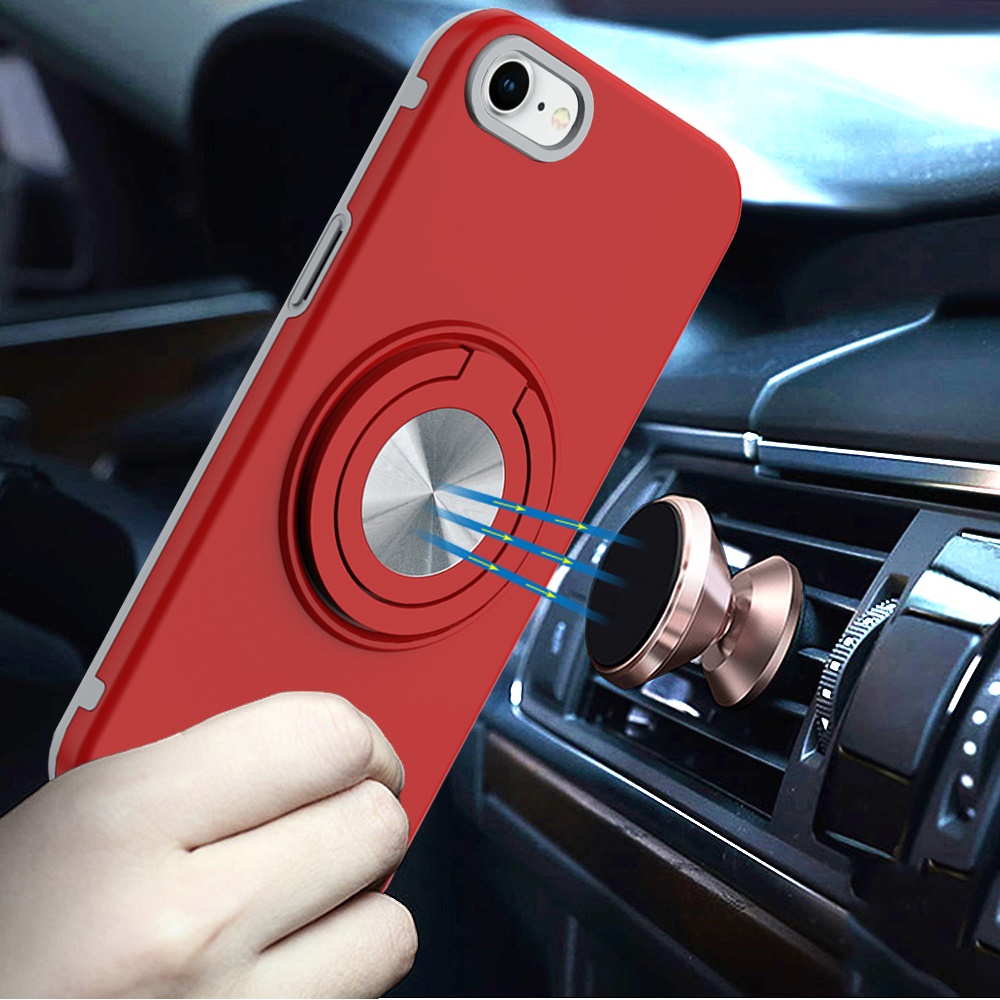 For iPhone SE 3 (2022) SE/8/7 Hybrid Case - , Car Mount Compatible - Afbeelding 3 van 12