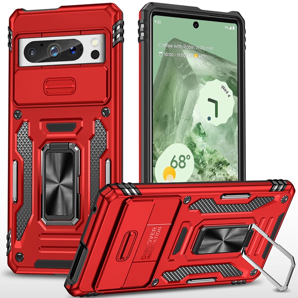 For Google Pixel 9 Tough Metal Ring Movable Camera Case Cover - - Picture 11 of 16