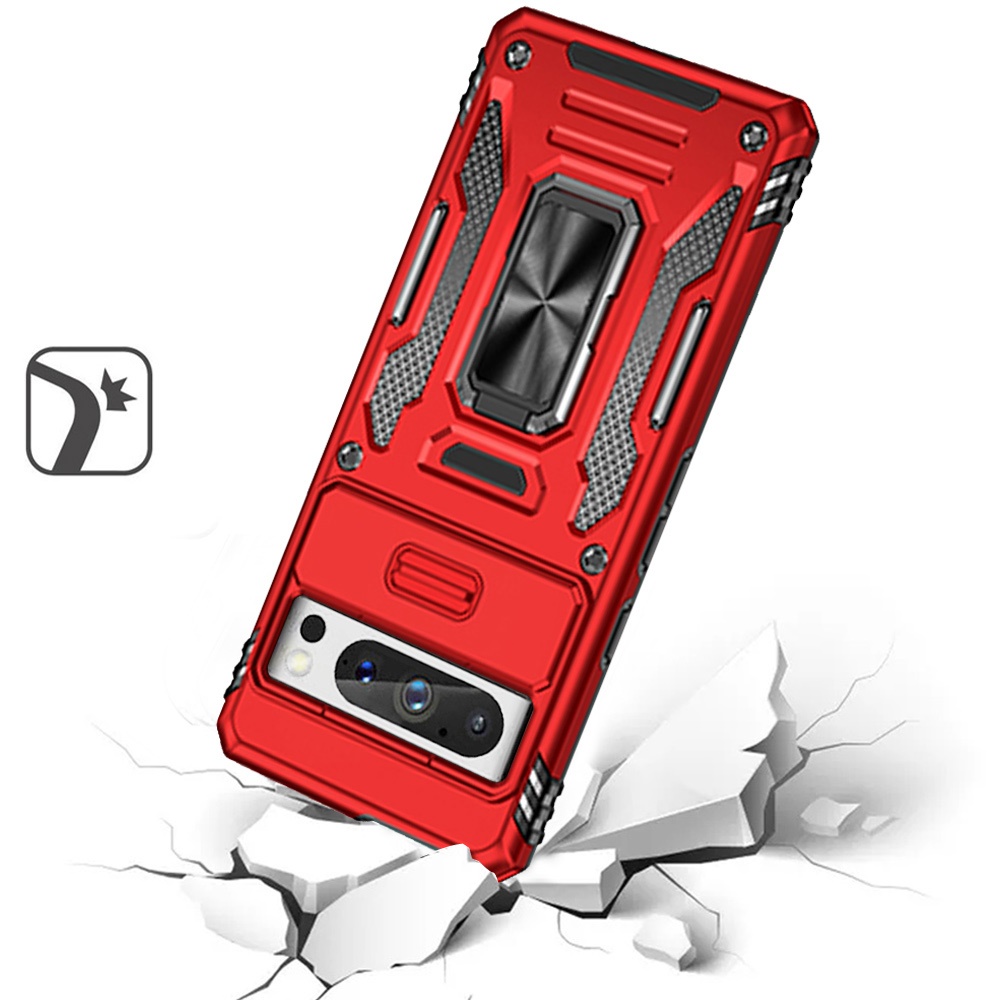 For Google Pixel 9 Tough Metal Ring Movable Camera Case Cover - - Picture 13 of 16
