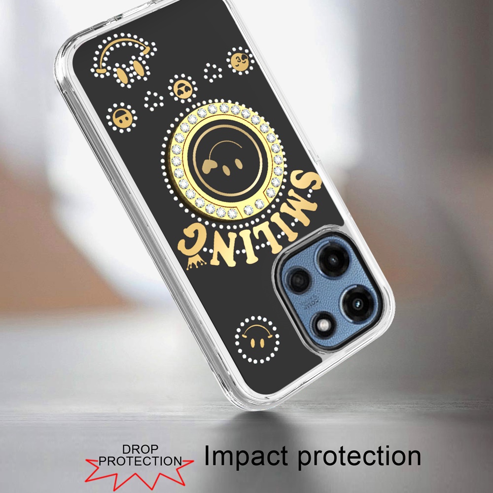 For Motorola Moto G 5G 2025 Bling Glitter Case Cover with Ring Stand -  - Bild 2 von 12