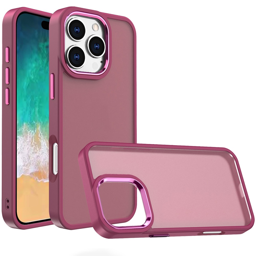 For iPhone 16 Pro Max Acrylic Metal Button Hybrid Case Cover - | eBay For iPhone 16 Pro Max Acrylic Metal Button Hybrid Case Cover - | eBay